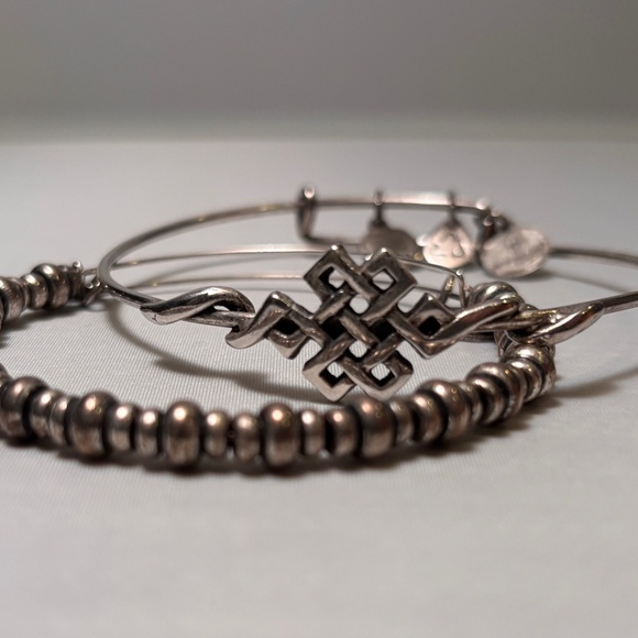 🚨 Clearance 🚨 Alex and Ani - Silver Bead and Celtic Knot Bracelets - Picture 3 of 8